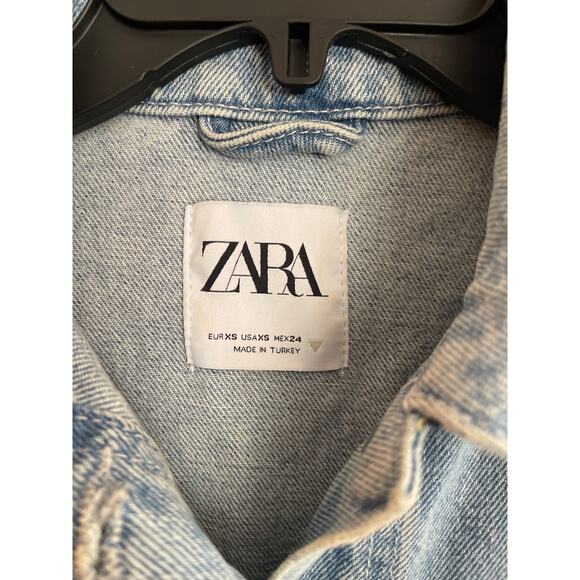 Zara cut out long sleeve denim romper XS - Picture 5 of 6